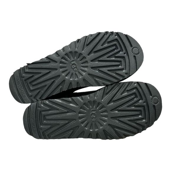 UGG Women's Classic Ultra Mini 3.5" Shaft Suede & Sheepskin Lined Boot - Black - Picture 6 of 6